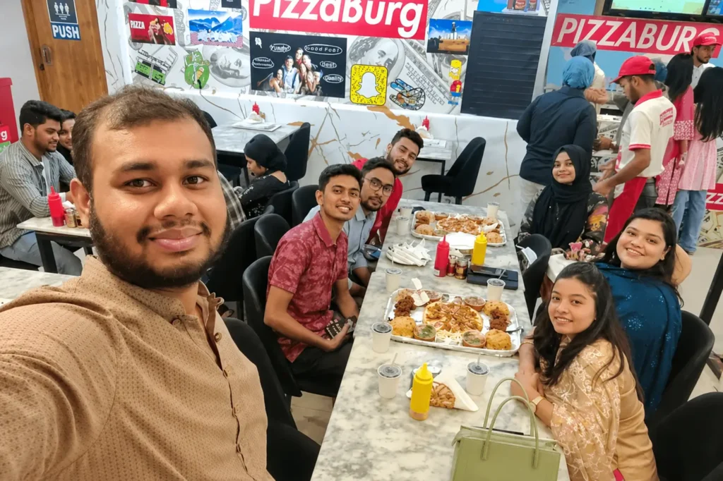 Pizzaburg restaurant website project, Dhanmondi